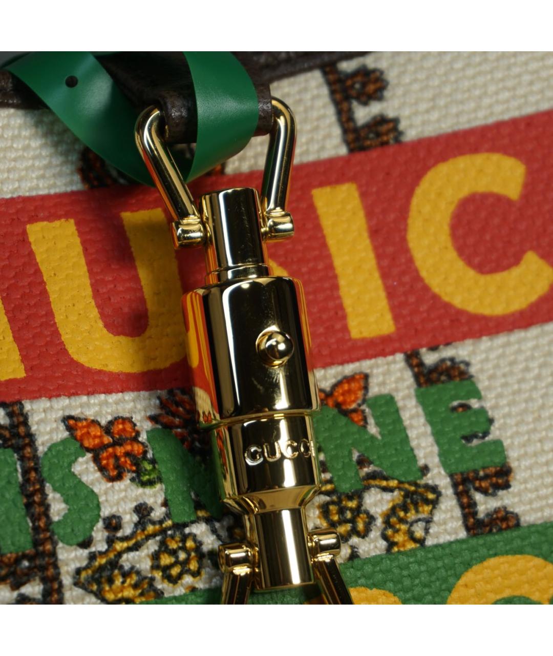 GUCCI Коричневая кожаная сумка через плечо, фото 5