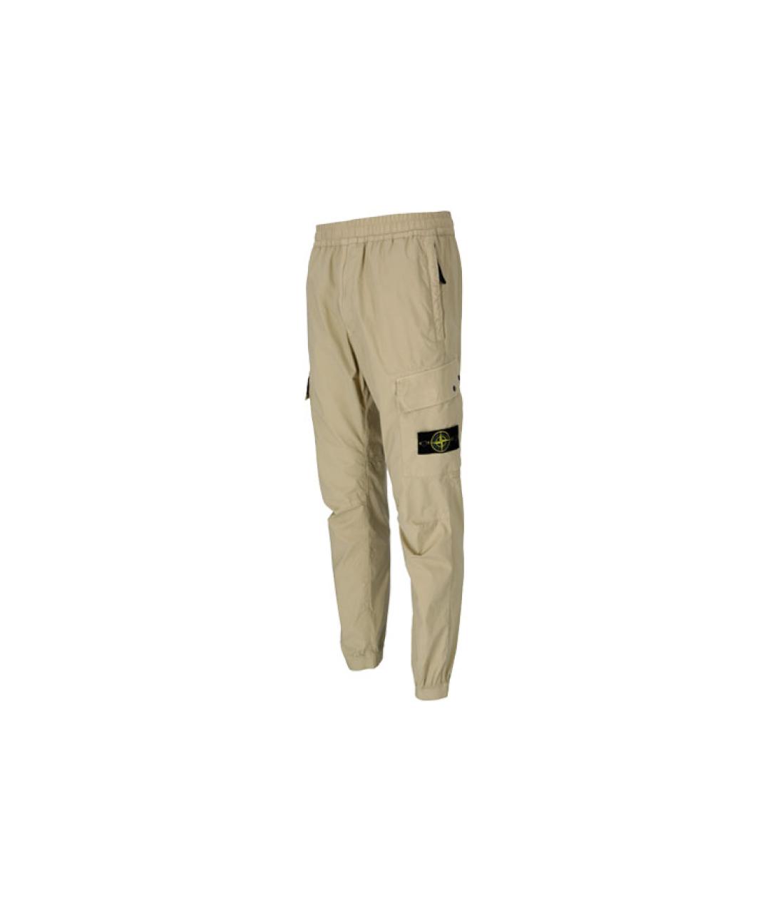 STONE ISLAND Хаки повседневные брюки, фото 3