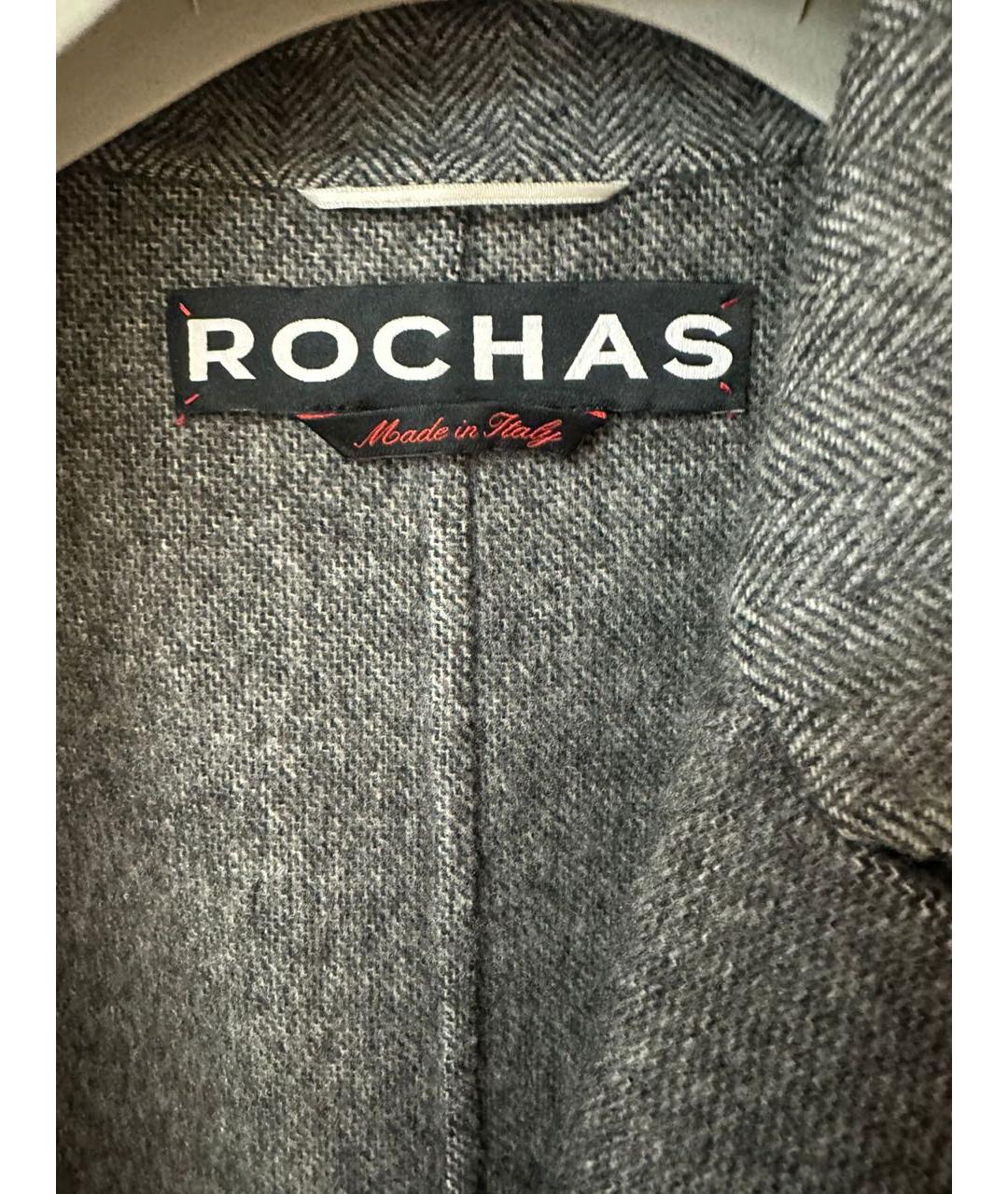 ROCHAS Антрацитовое шерстяное пальто, фото 5