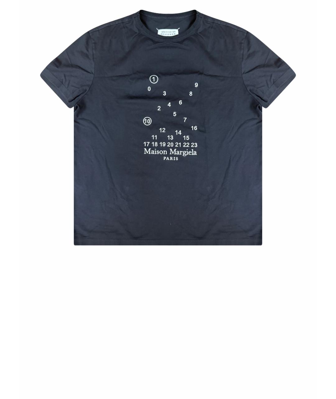 MAISON MARGIELA Черная хлопковая футболка, фото 1
