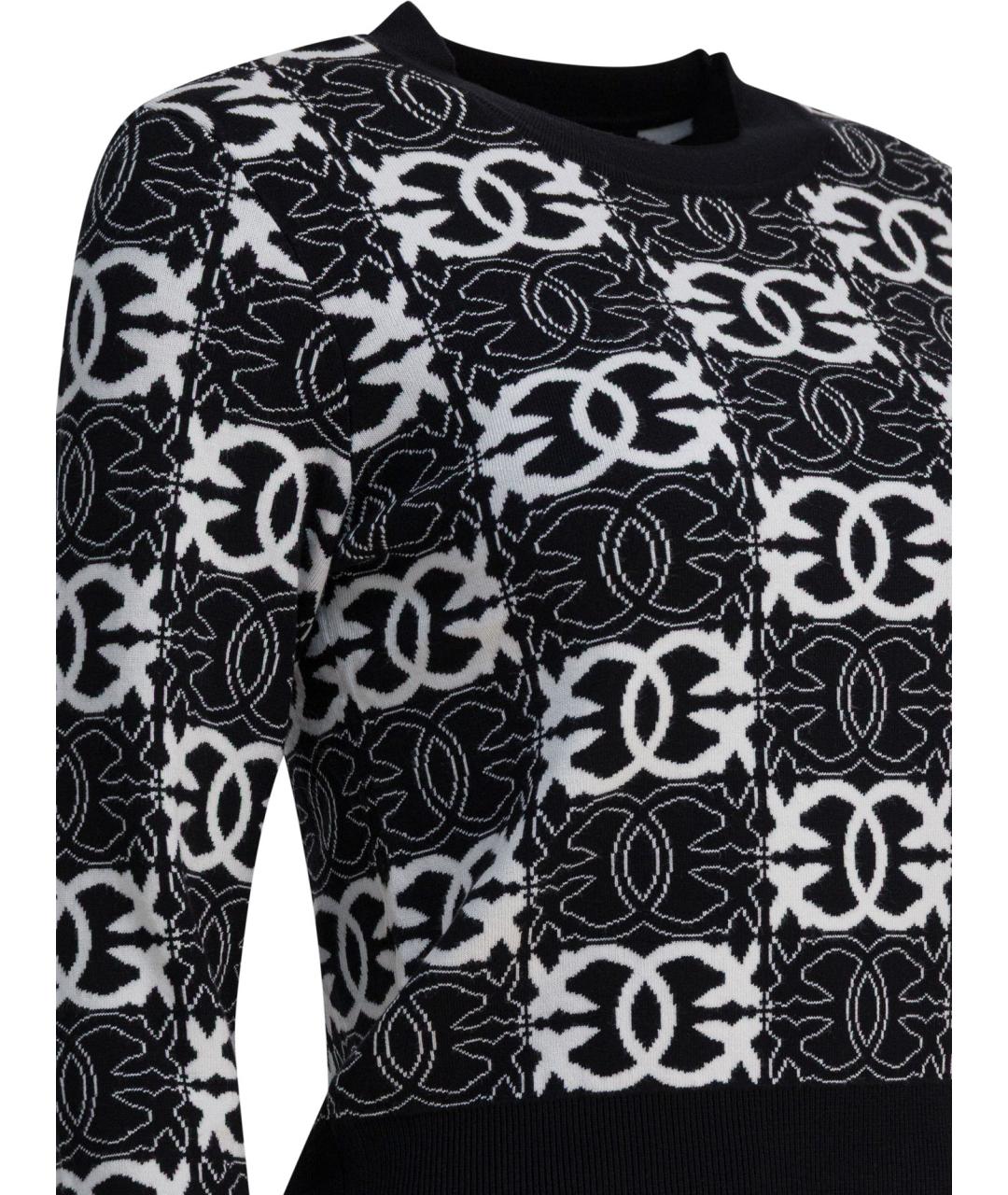 PINKO Черный вискозный джемпер / свитер, фото 4