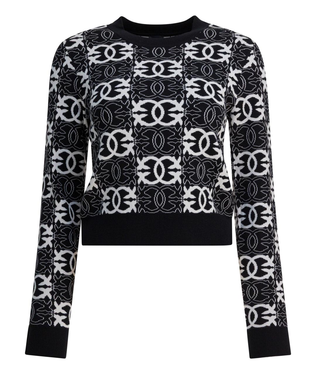 PINKO Черный вискозный джемпер / свитер, фото 1