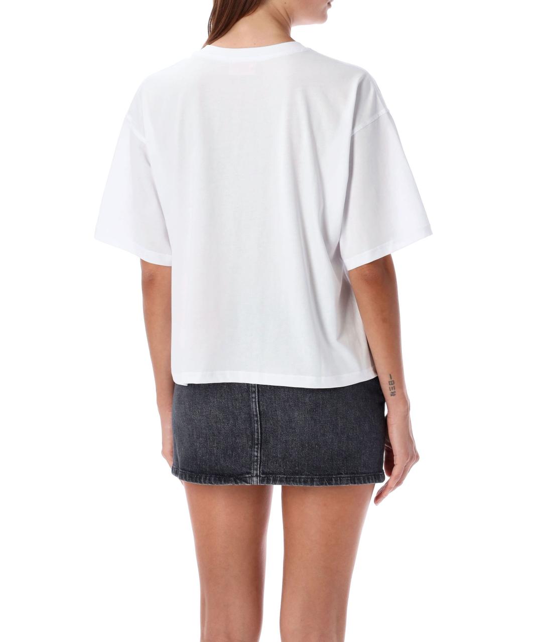 DIESEL Белая хлопковая футболка, фото 3