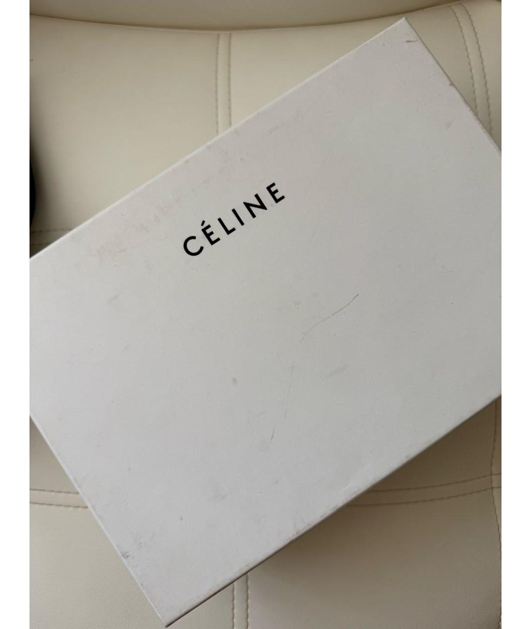 CELINE Синие замшевые туфли, фото 5