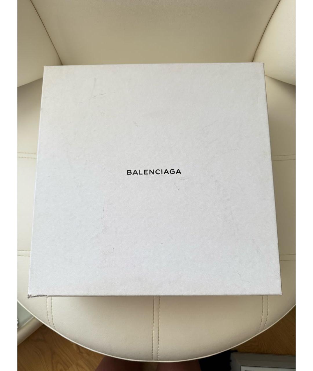 BALENCIAGA Черные кожаные ботинки, фото 6