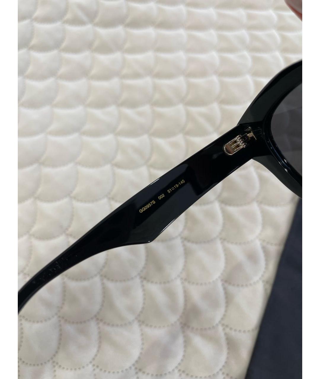 GUCCI Черные пластиковые солнцезащитные очки, фото 2