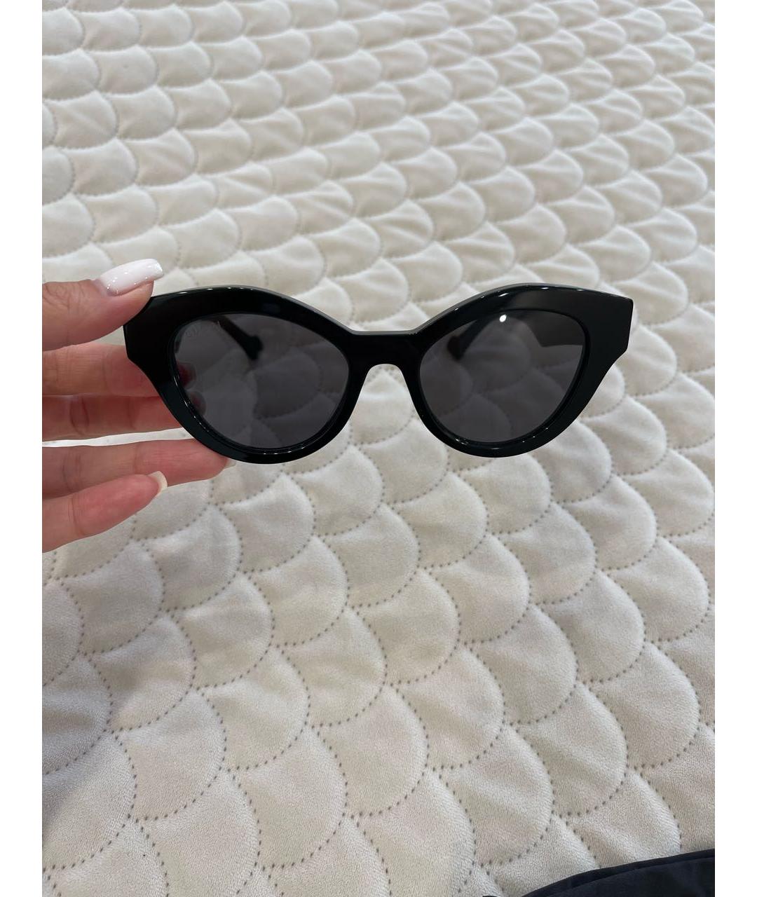 GUCCI Черные пластиковые солнцезащитные очки, фото 5