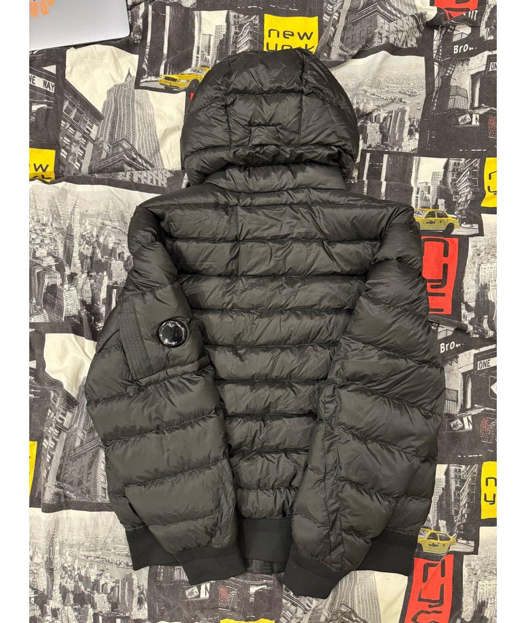 CP COMPANY Черный пуховик, фото 2