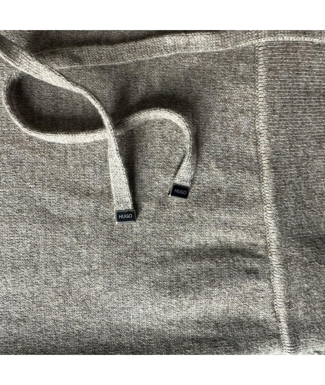 HUGO Бежевые брюки узкие, фото 5