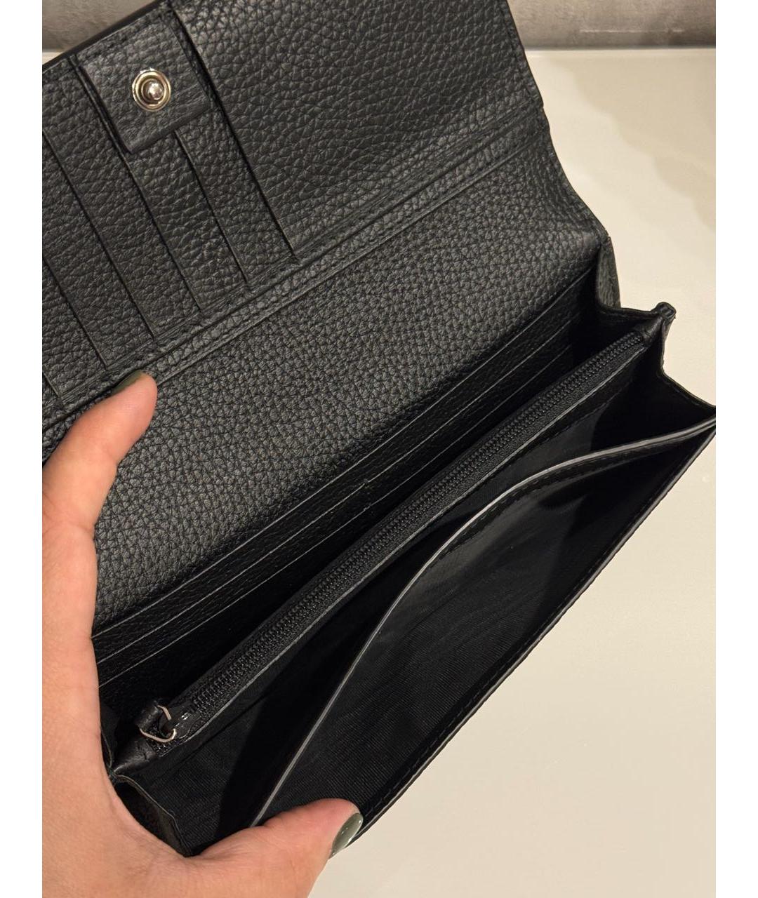 GUCCI Черный кожаный кошелек, фото 3