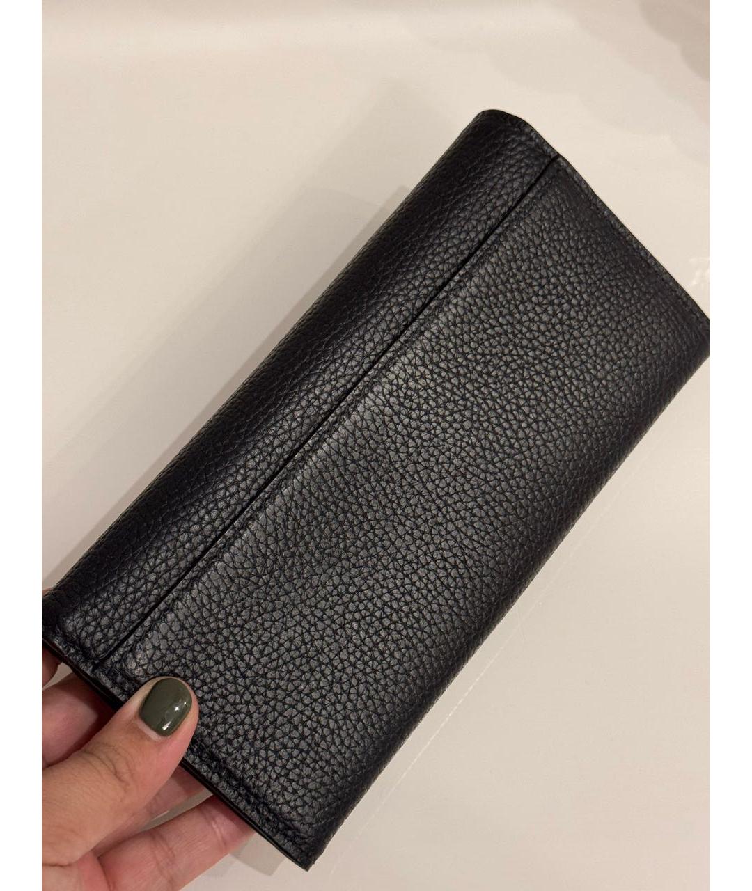 GUCCI Черный кожаный кошелек, фото 5