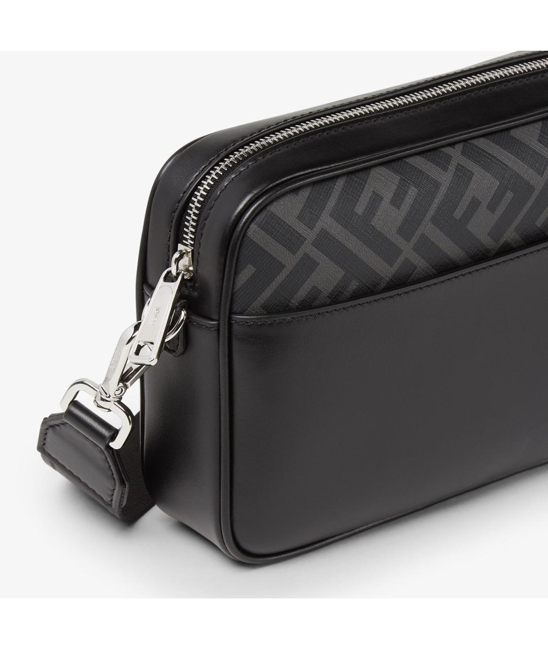 FENDI Черная кожаная сумка на плечо, фото 5