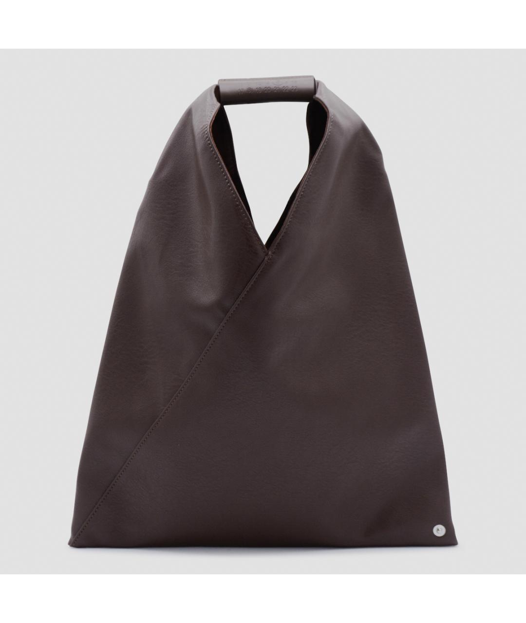MM6 MAISON MARGIELA Коричневая сумка тоут, фото 3