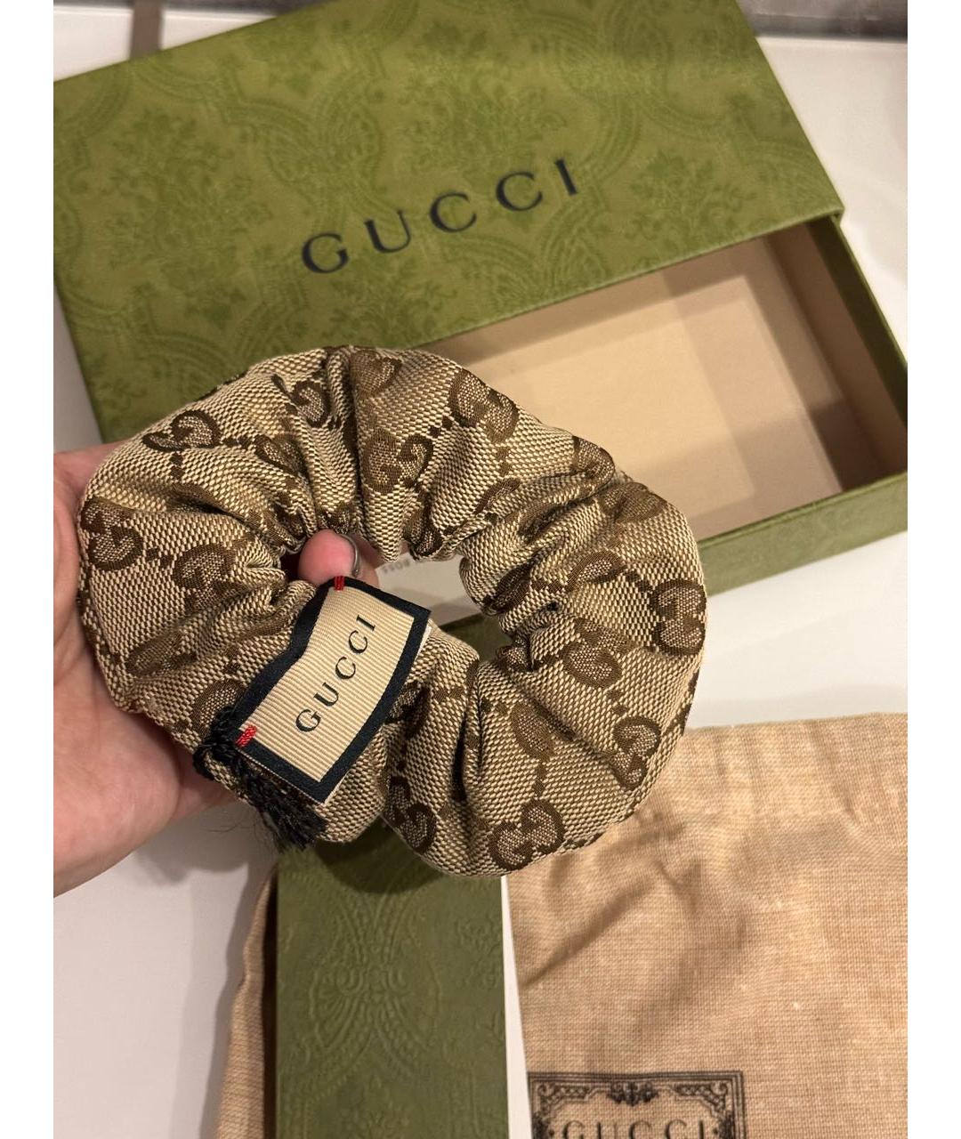 GUCCI Бежевая резинка, фото 4