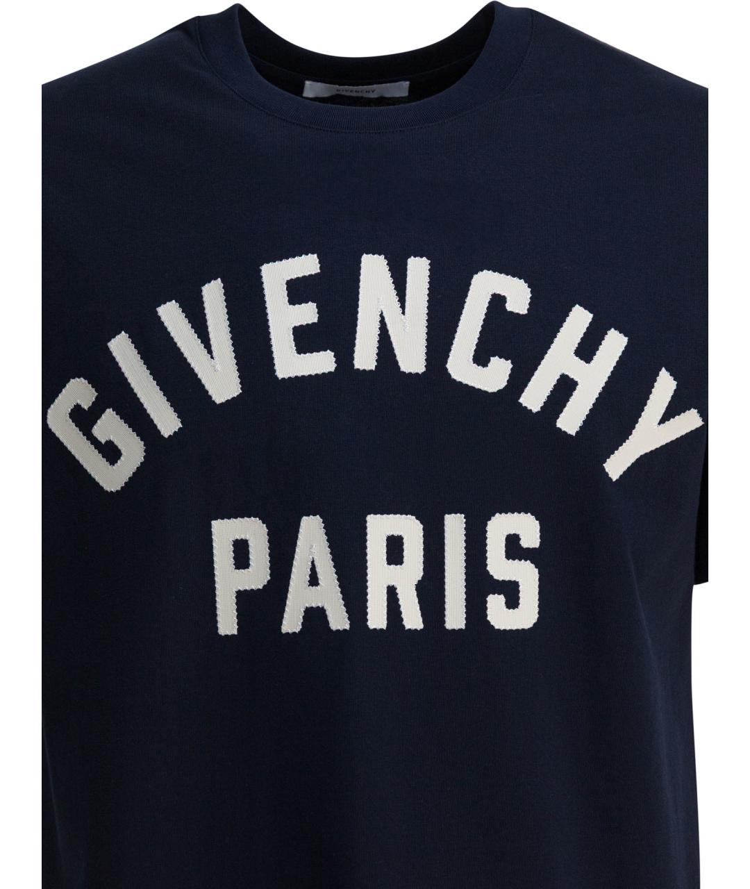 GIVENCHY Синяя хлопковая футболка, фото 3