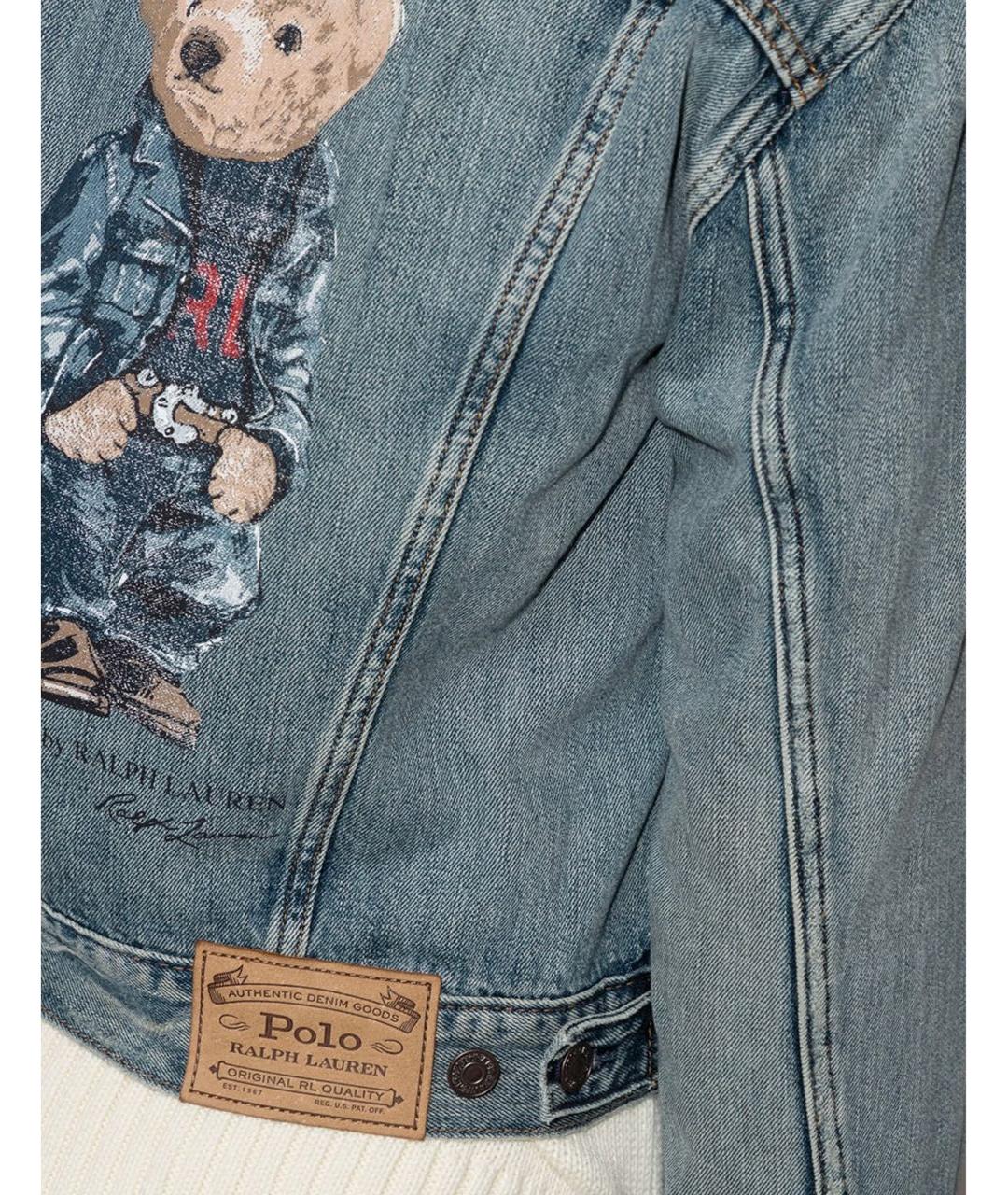 POLO RALPH LAUREN Синяя деним куртка, фото 3
