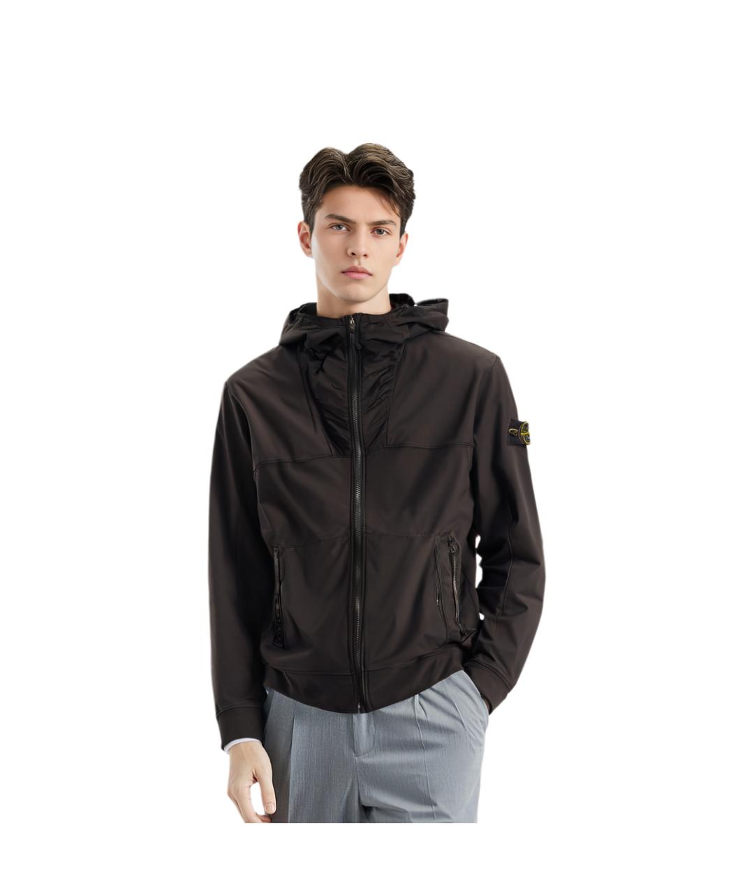 STONE ISLAND Черная куртка, фото 3