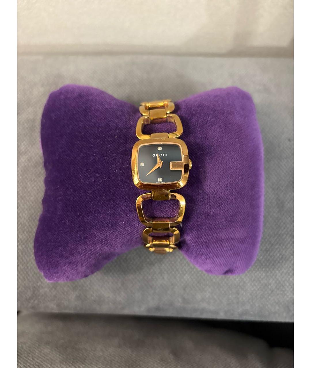 GUCCI Золотые часы, фото 5