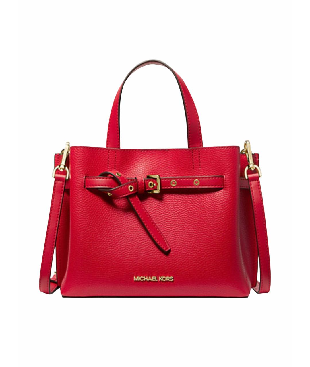 MICHAEL KORS Красная кожаная сумка тоут, фото 1