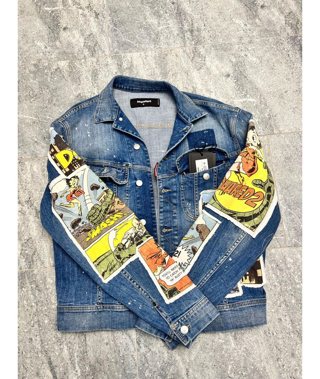 DSQUARED2 Синяя деним куртка, фото 2
