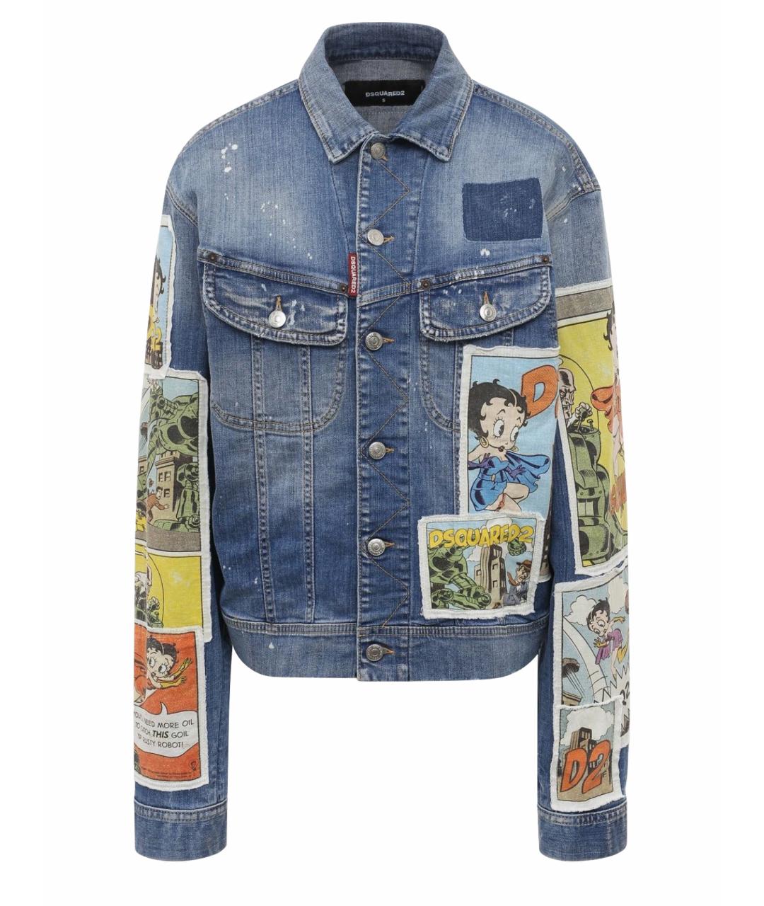 DSQUARED2 Синяя деним куртка, фото 1