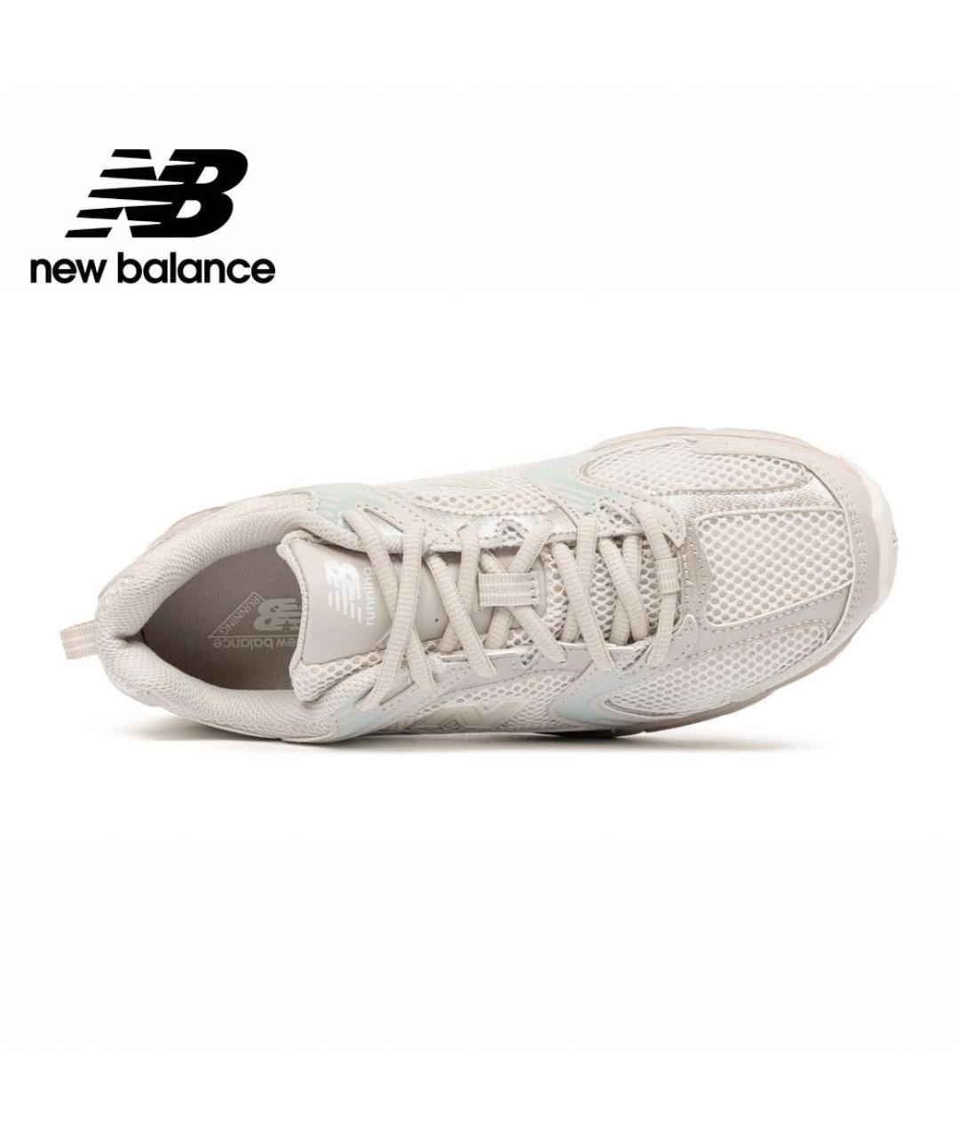 NEW BALANCE Бежевые текстильные кроссовки, фото 3
