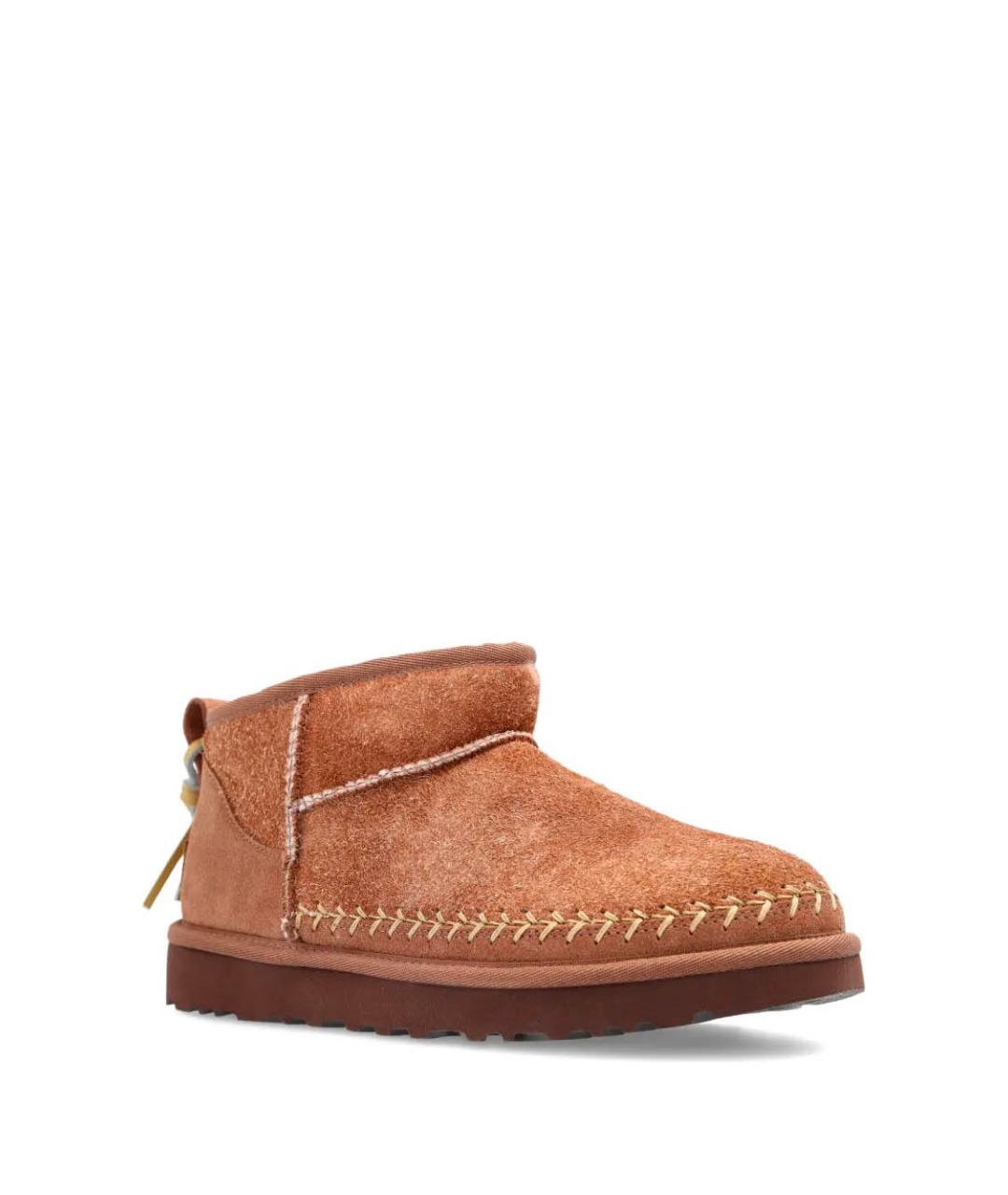 UGG AUSTRALIA Коричневые кожаные ботинки, фото 5