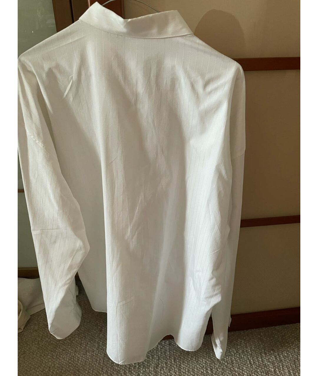 VERSACE Белая хлопковая классическая рубашка, фото 2