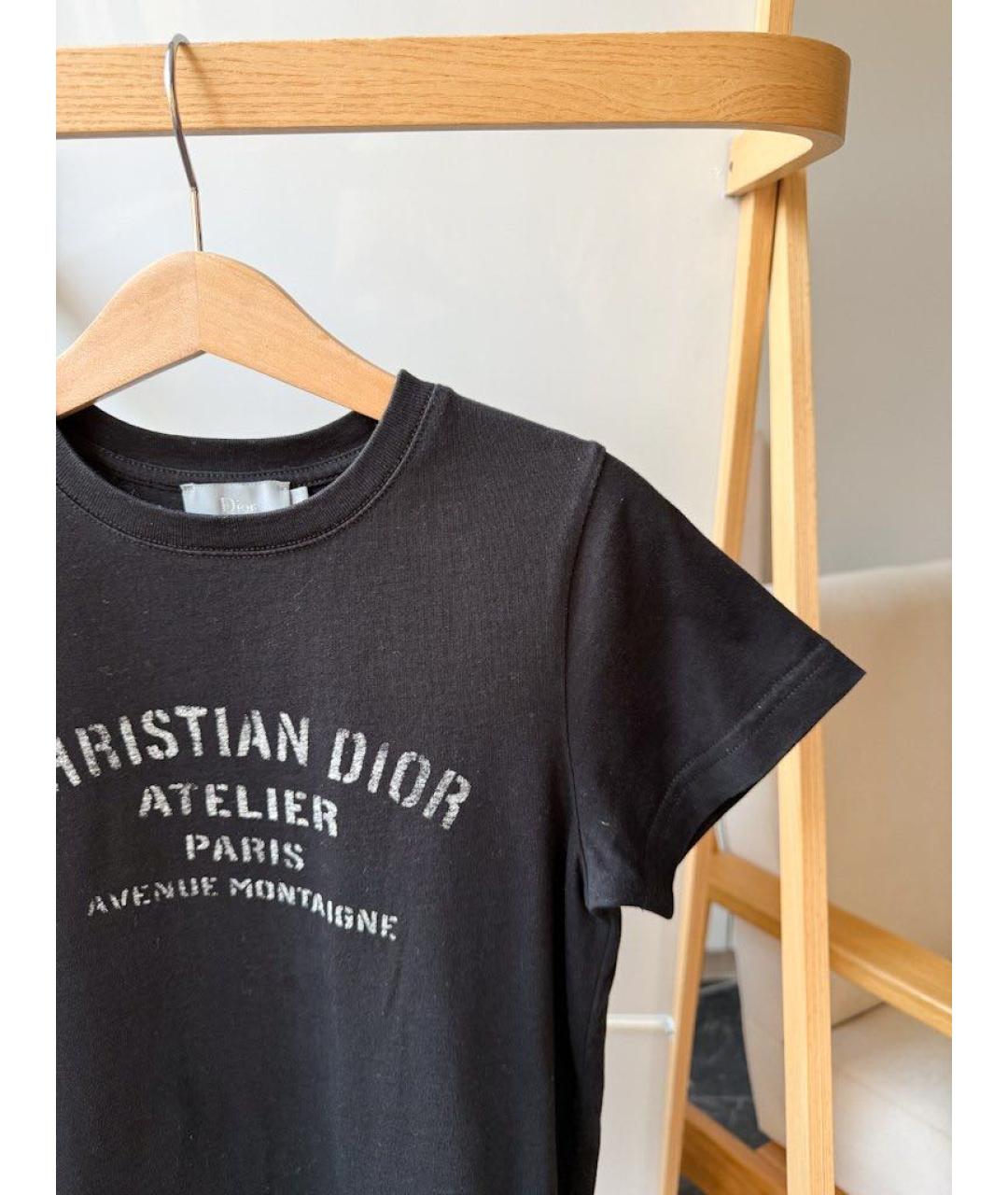 CHRISTIAN DIOR Черный хлопковый детская футболка / топ, фото 4