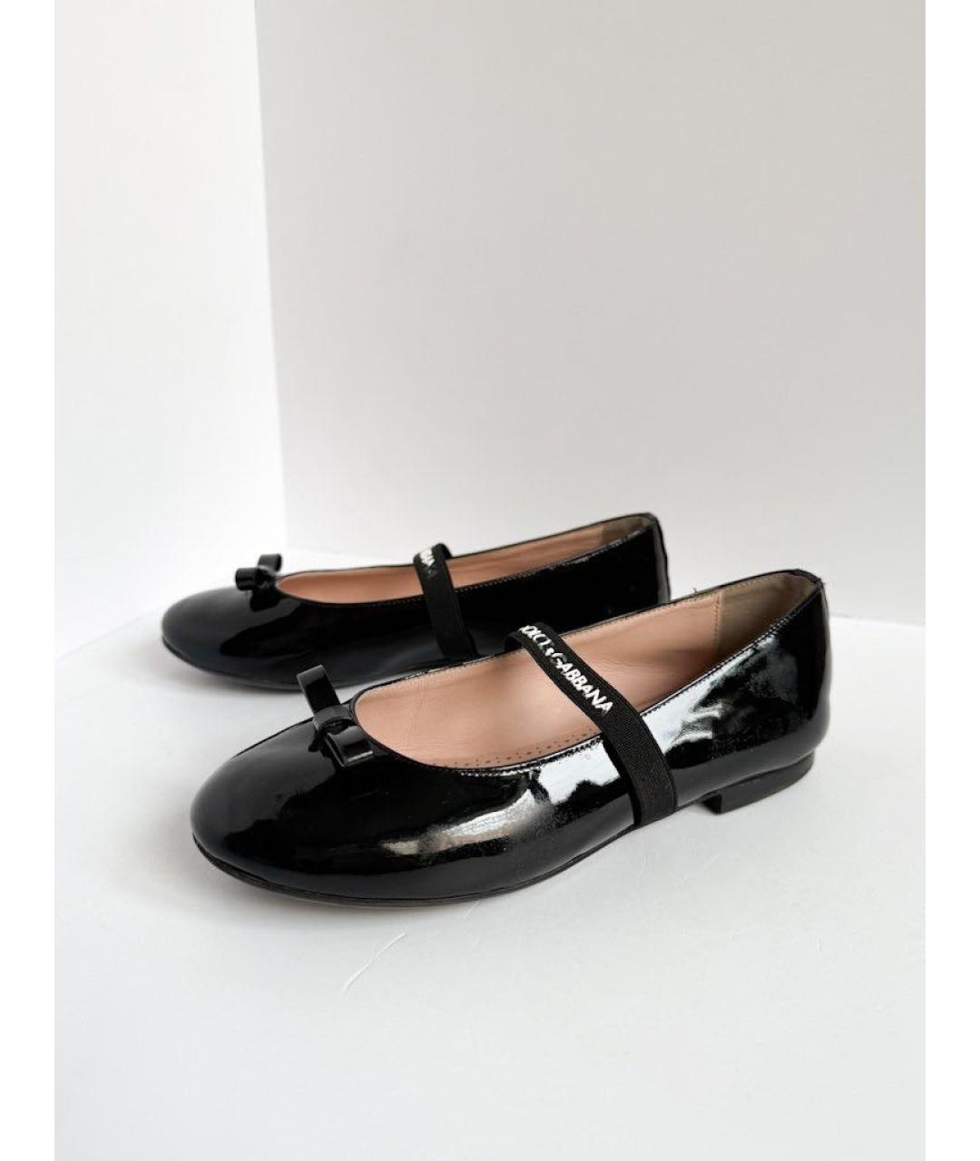 DOLCE&GABBANA Черные туфли из лакированной кожи, фото 5