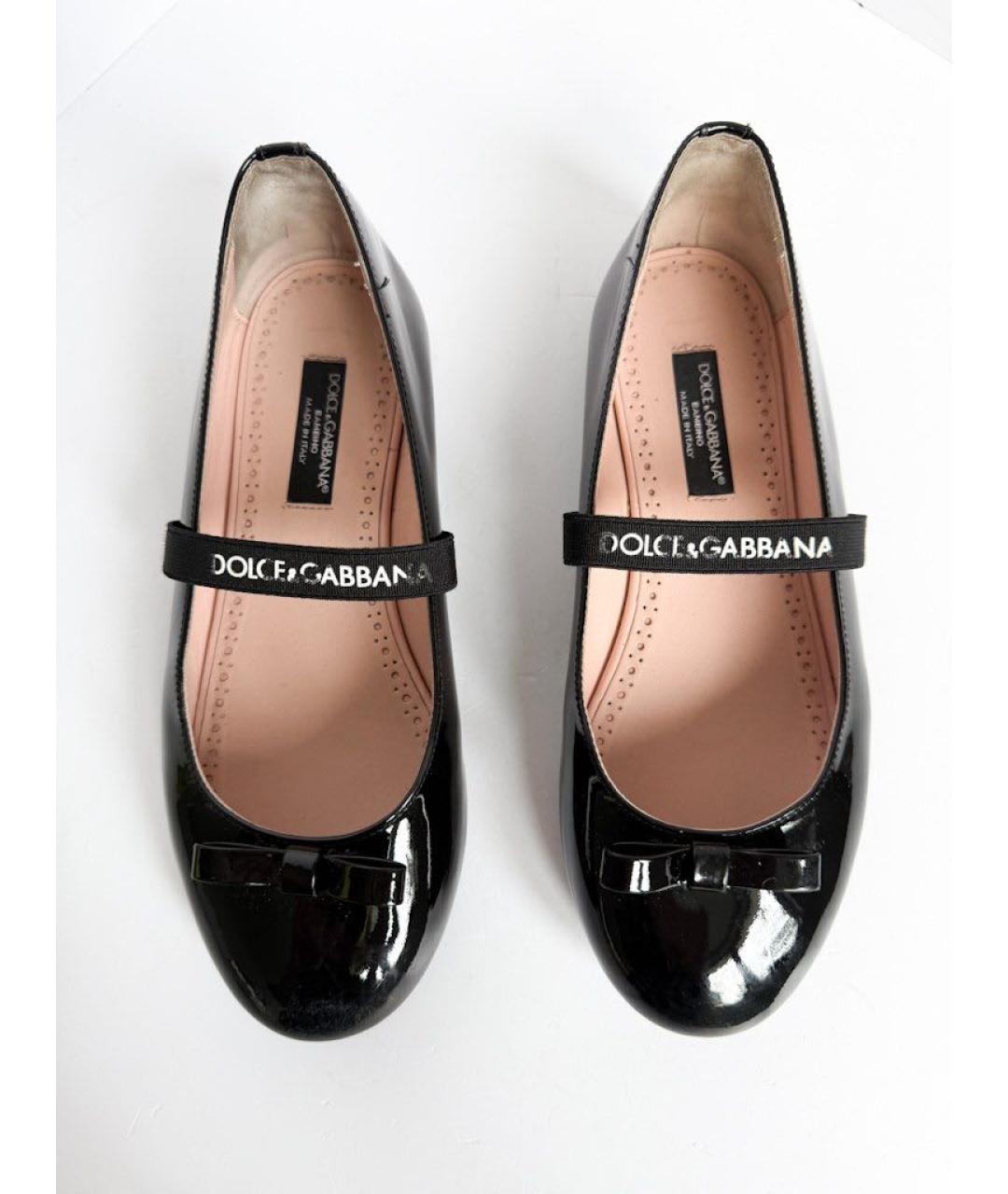 DOLCE&GABBANA Черные туфли из лакированной кожи, фото 3