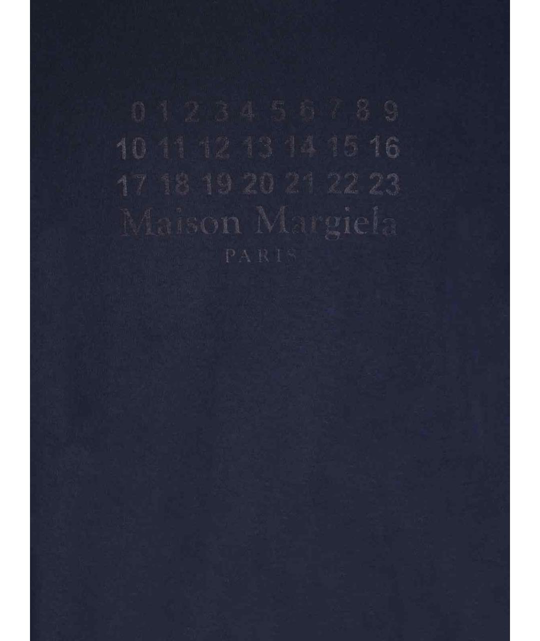 MAISON MARGIELA Синяя хлопковая футболка, фото 3