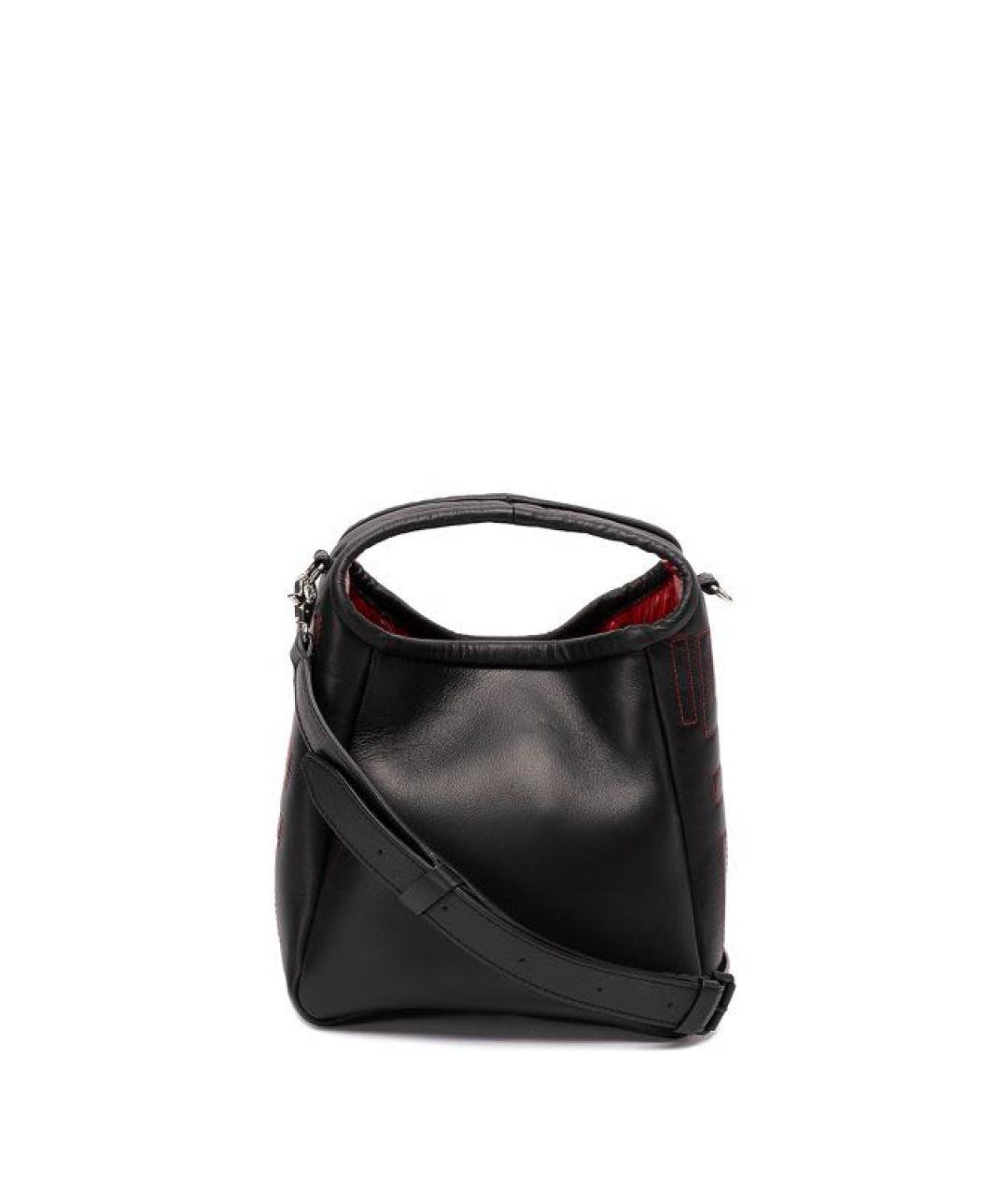 MAX MARA Черная кожаная сумка тоут, фото 7