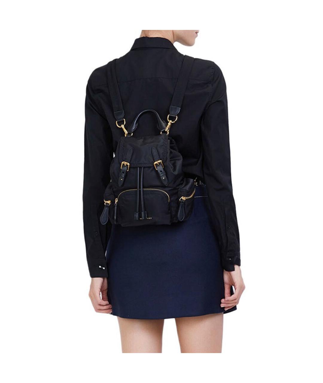 BURBERRY Черный рюкзак из канвы, фото 5