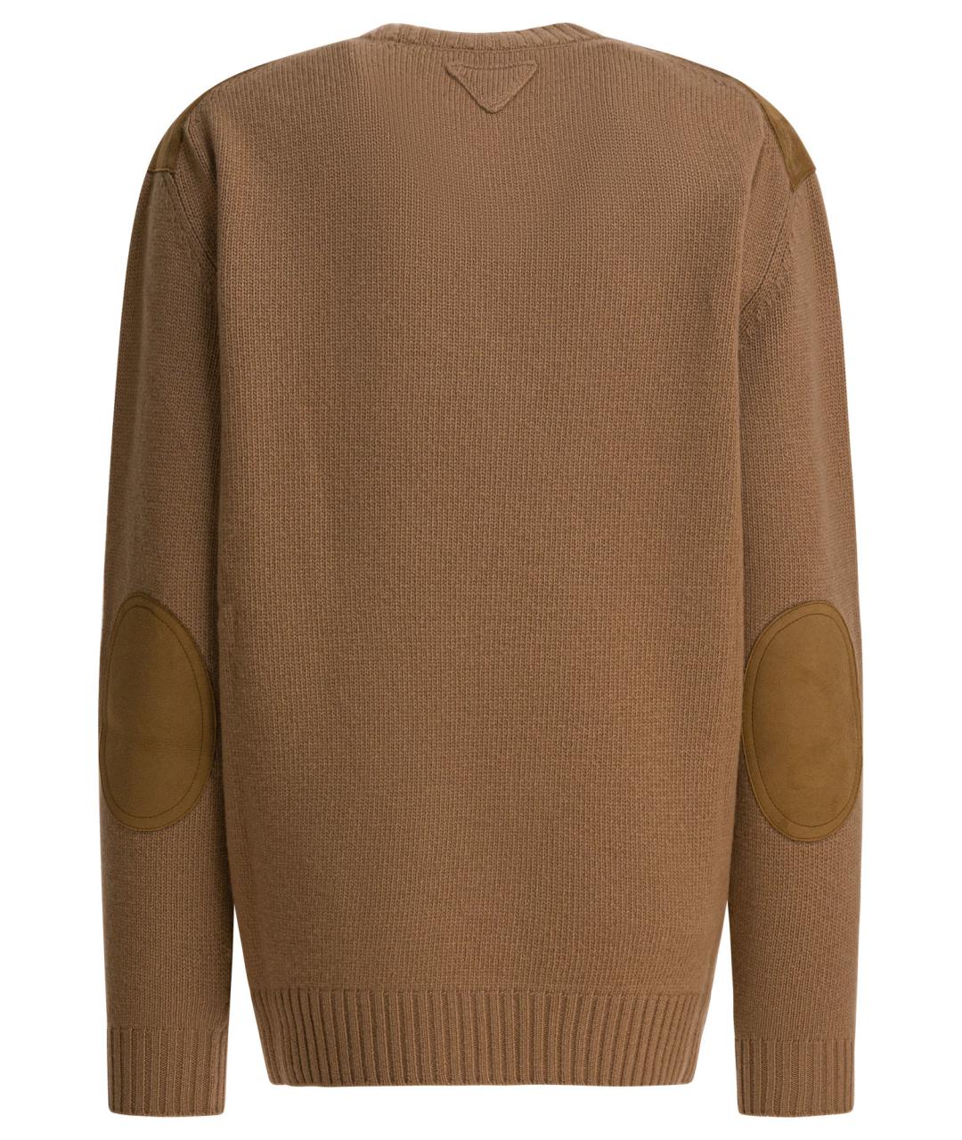 PRADA Коричневый замшевый джемпер / свитер, фото 2