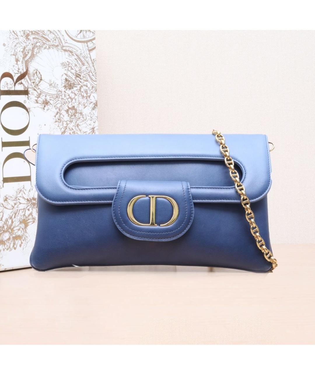 CHRISTIAN DIOR Синяя сумка через плечо, фото 2