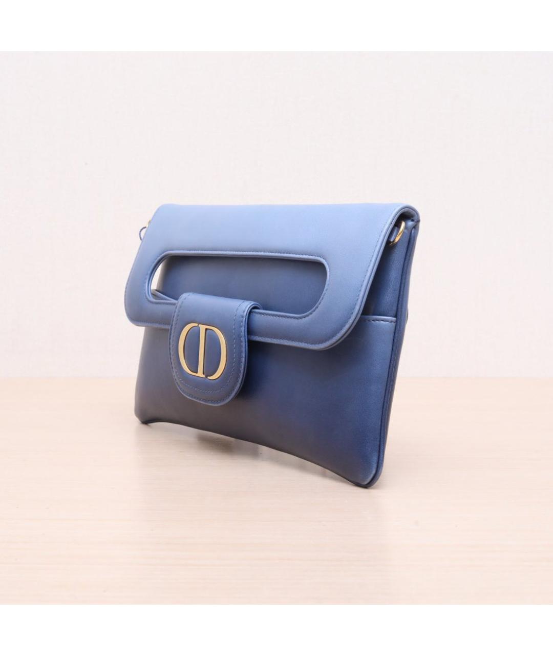 CHRISTIAN DIOR Синяя сумка через плечо, фото 4