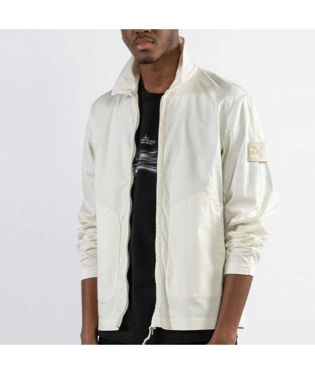 STONE ISLAND Белая куртка, фото 6