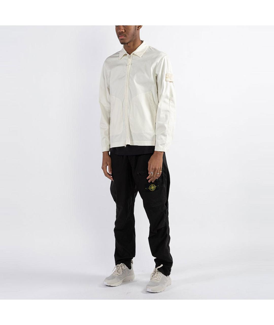 STONE ISLAND Белая куртка, фото 4
