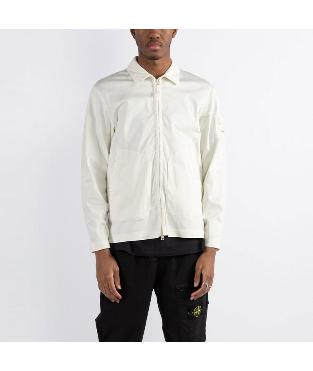 STONE ISLAND Белая куртка, фото 3
