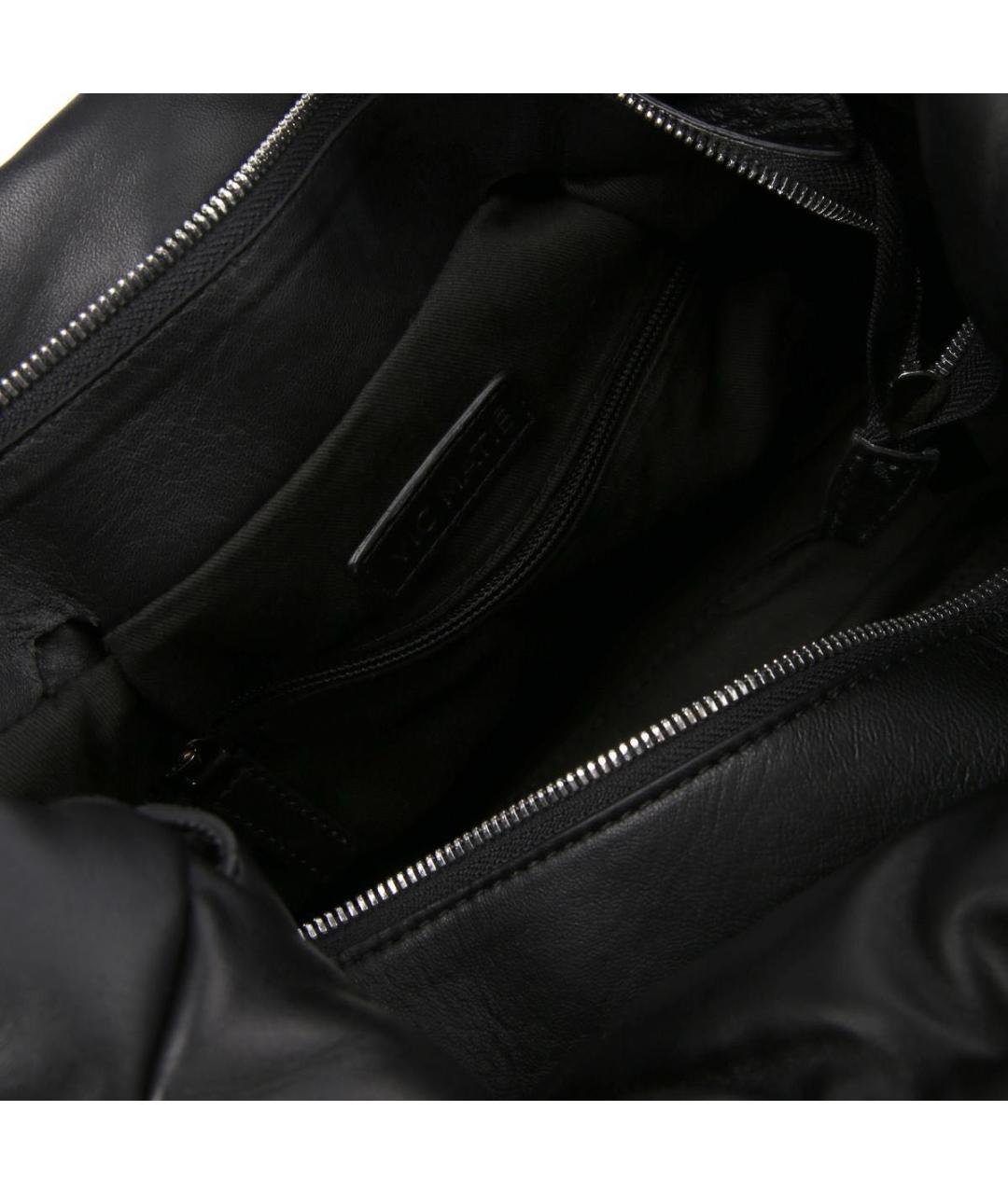 MAX MARA Черная кожаная сумка тоут, фото 4