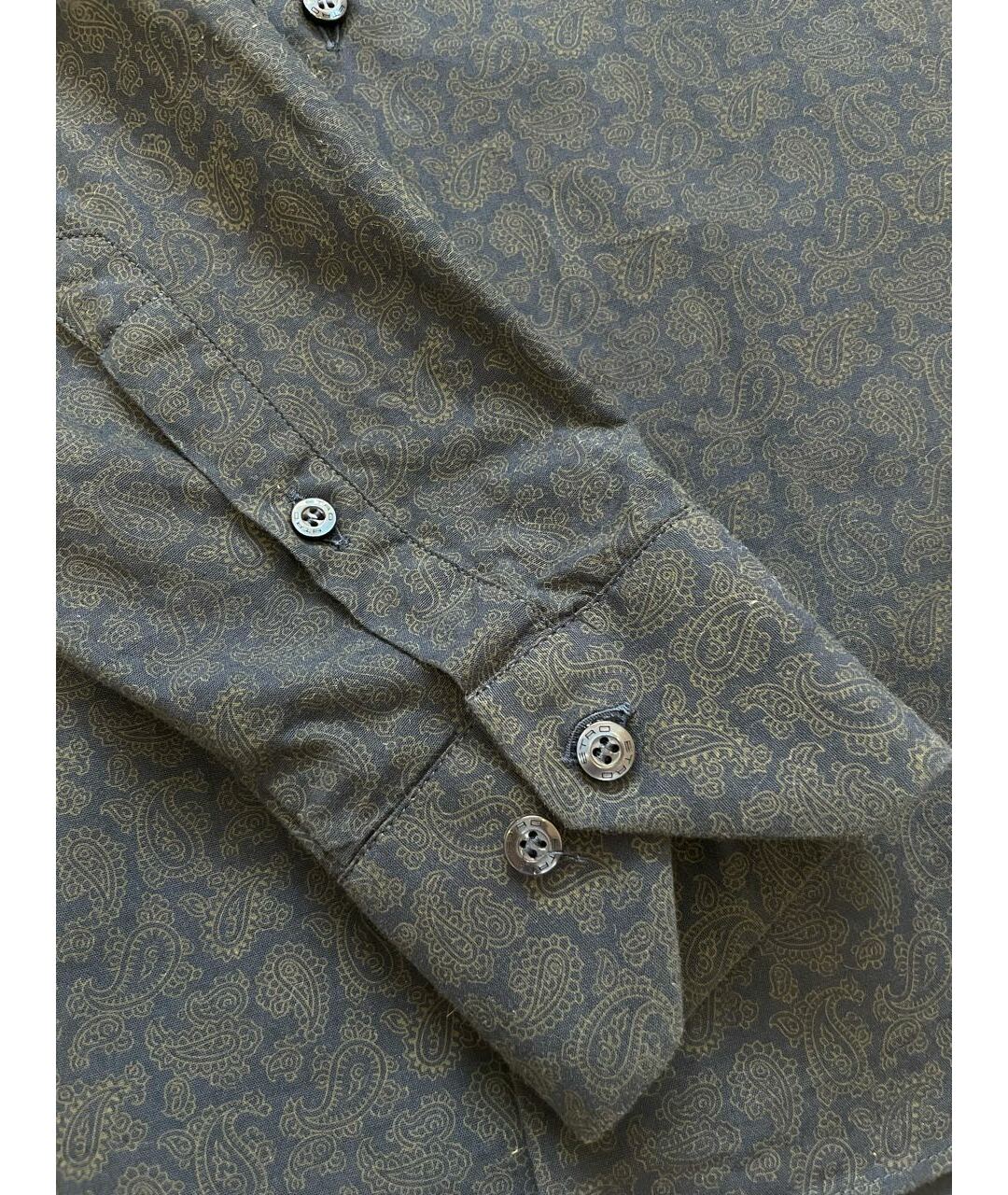ETRO Синяя хлопковая кэжуал рубашка, фото 4