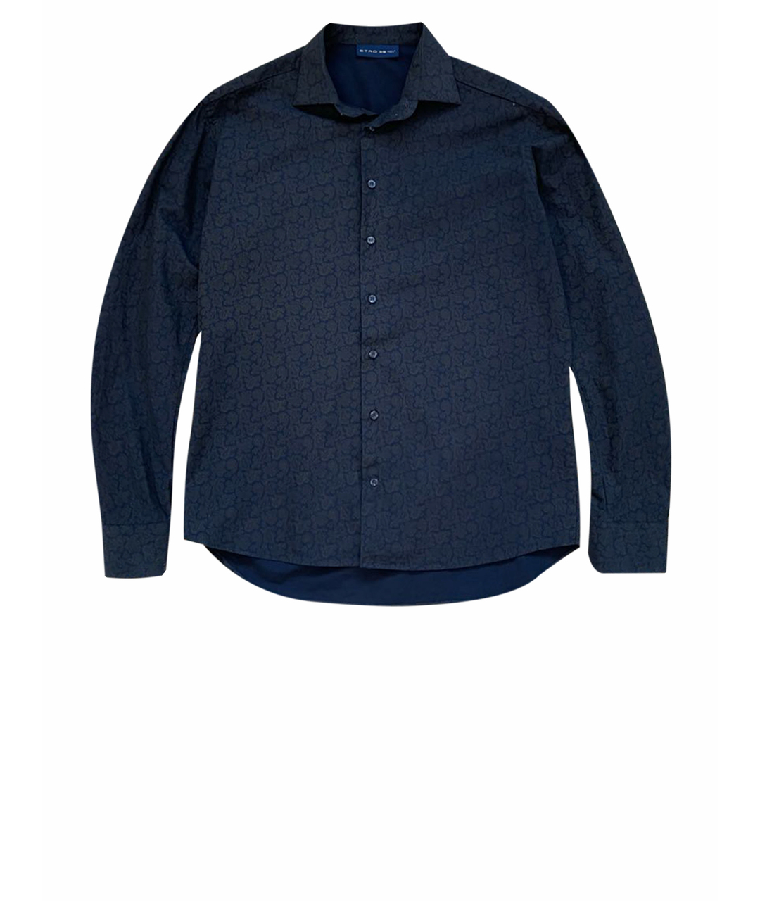 ETRO Синяя хлопковая кэжуал рубашка, фото 1