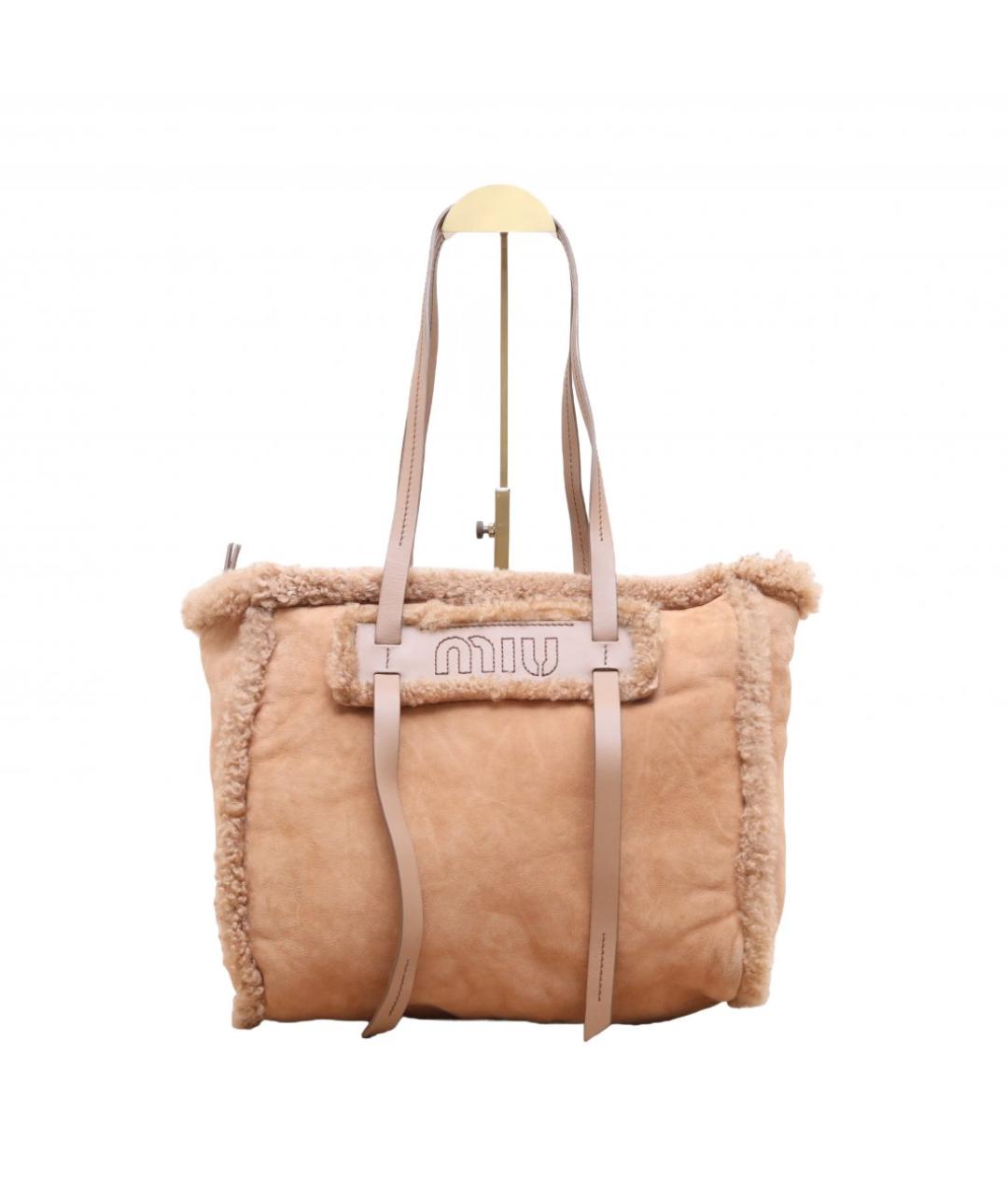 MIU MIU Коричневая сумка тоут, фото 1