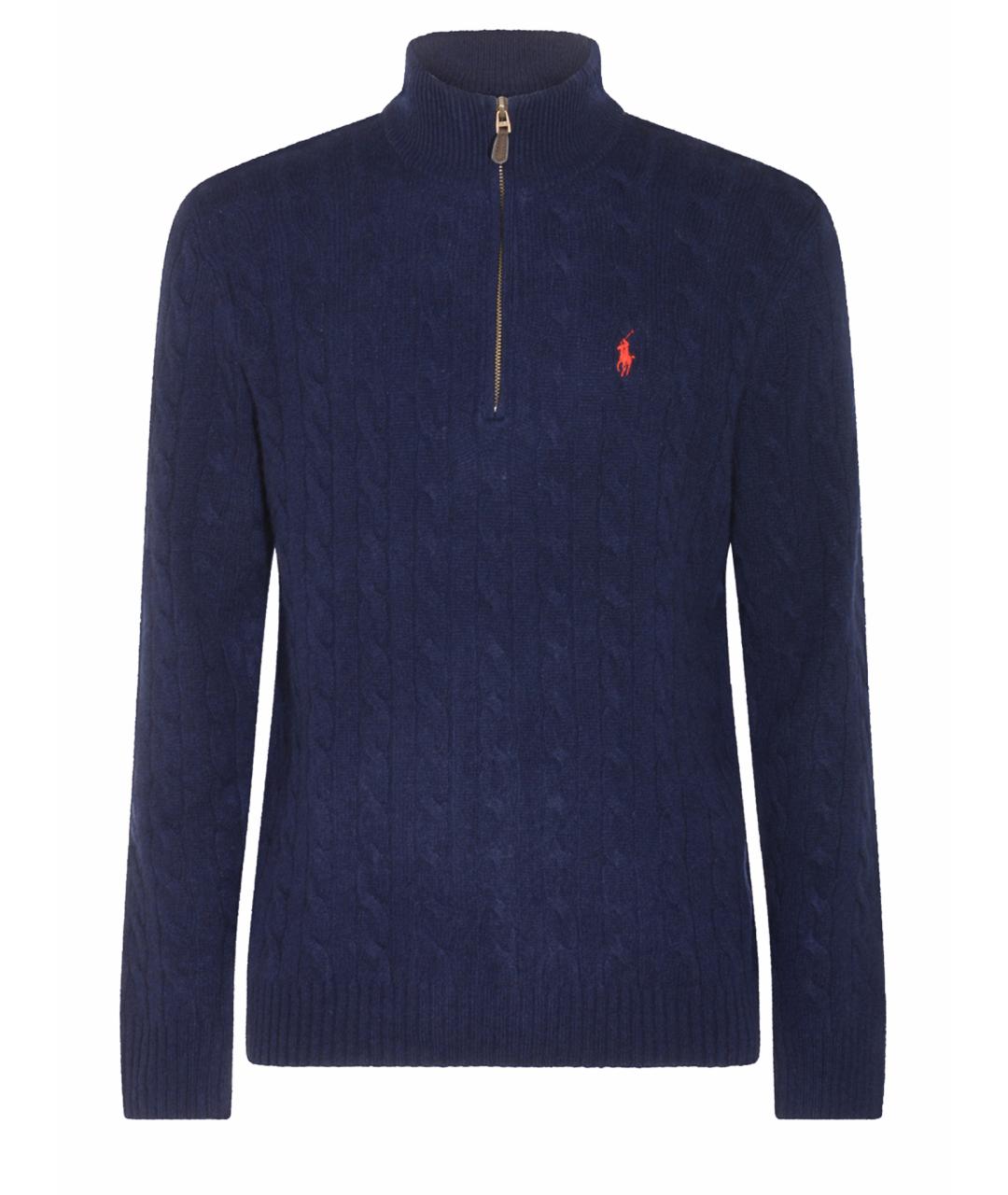 POLO RALPH LAUREN Синий шерстяной джемпер / свитер, фото 1