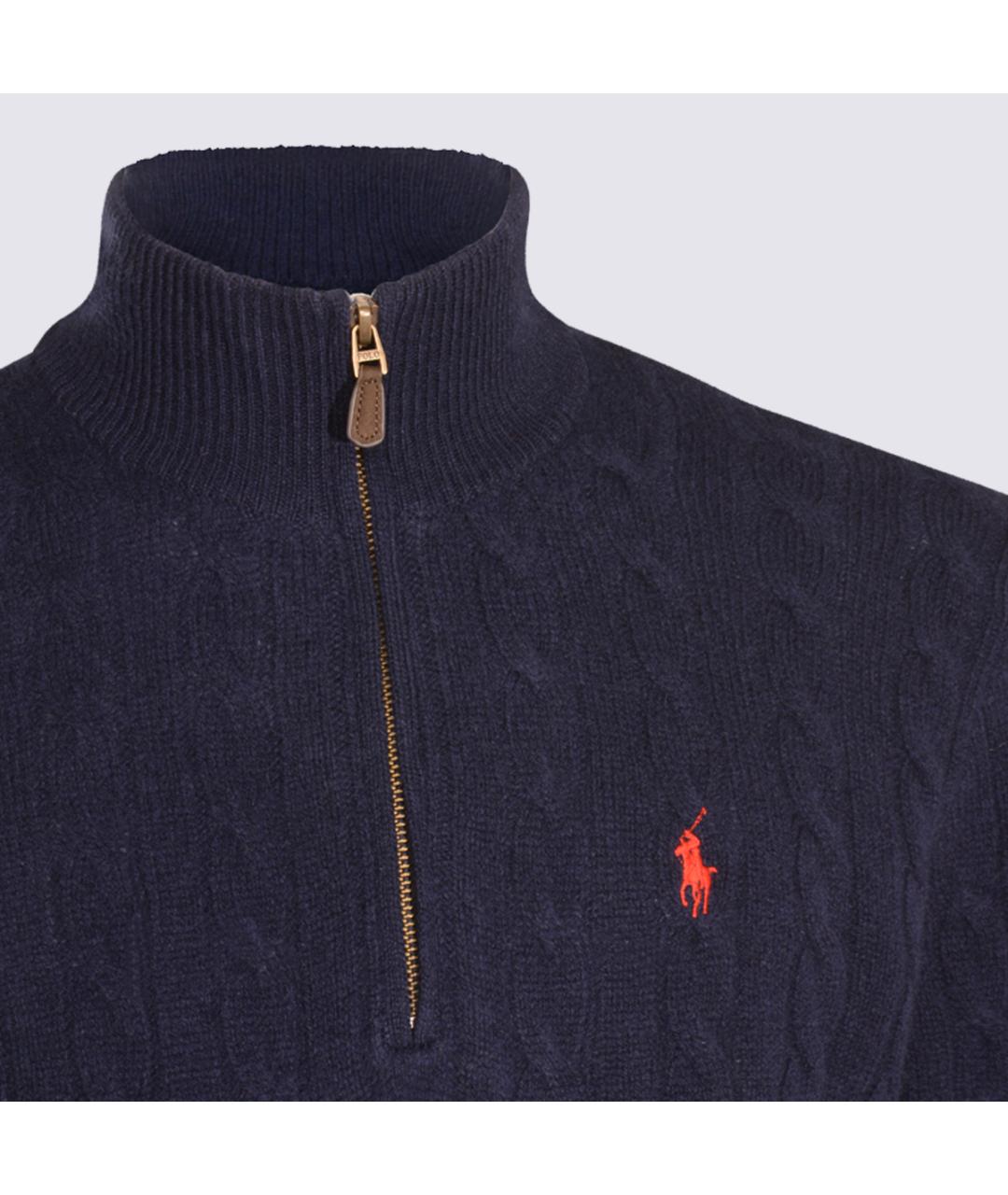 POLO RALPH LAUREN Синий шерстяной джемпер / свитер, фото 3