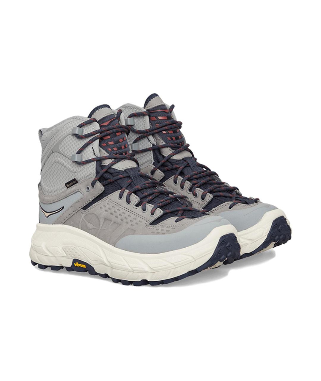 HOKA Серые кожаные ботинки, фото 3