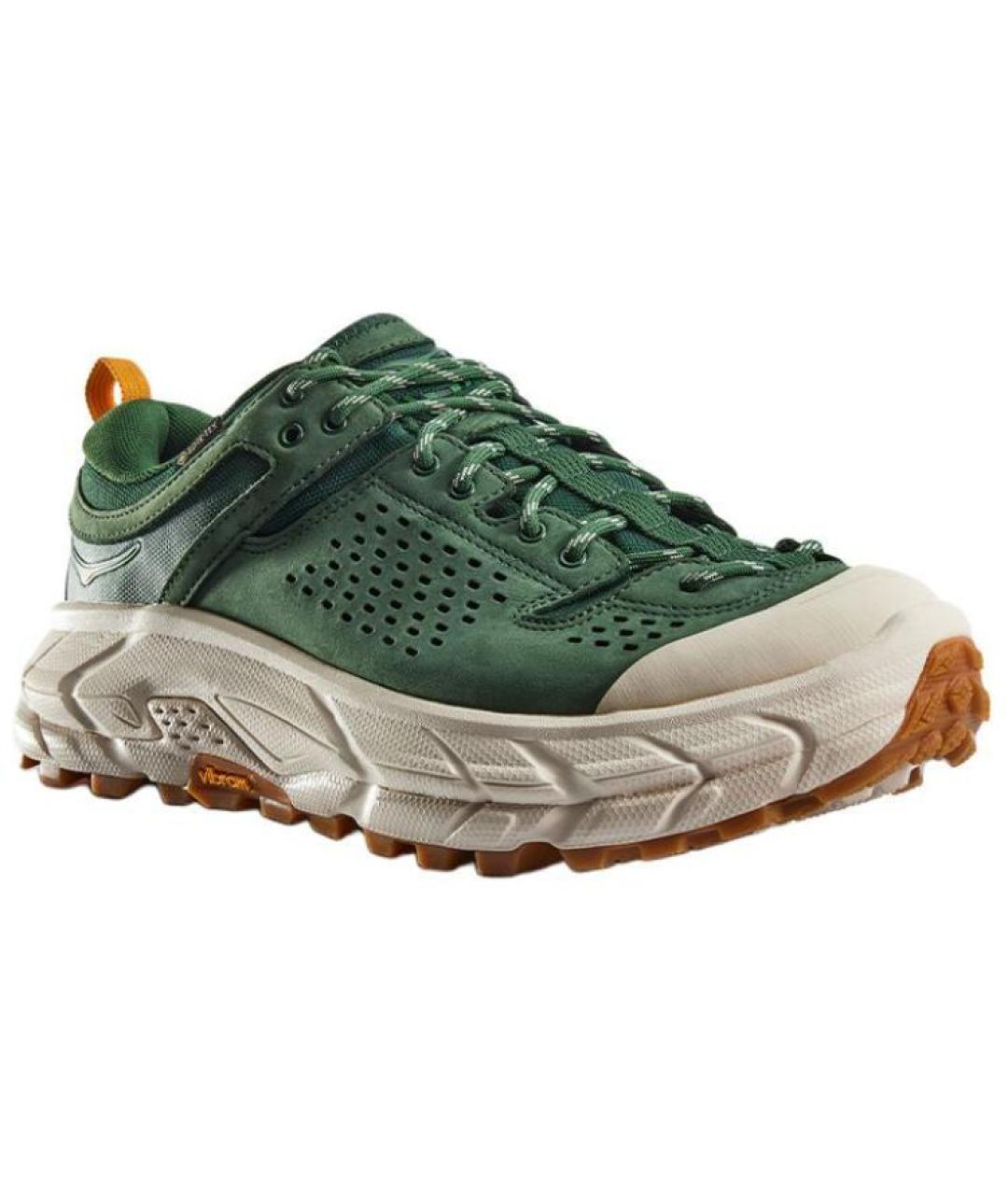 HOKA Зеленые кожаные кроссовки, фото 3