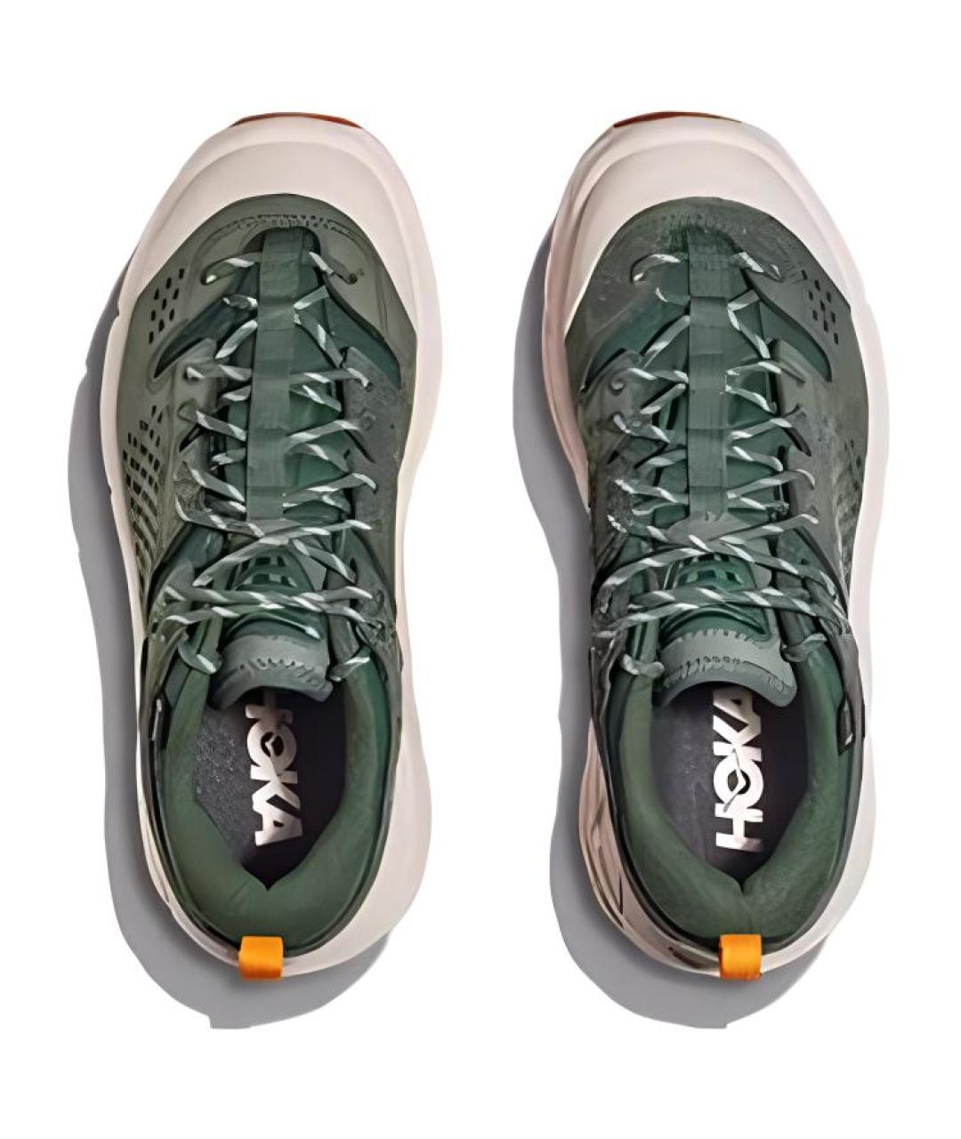HOKA Зеленые кожаные кроссовки, фото 4