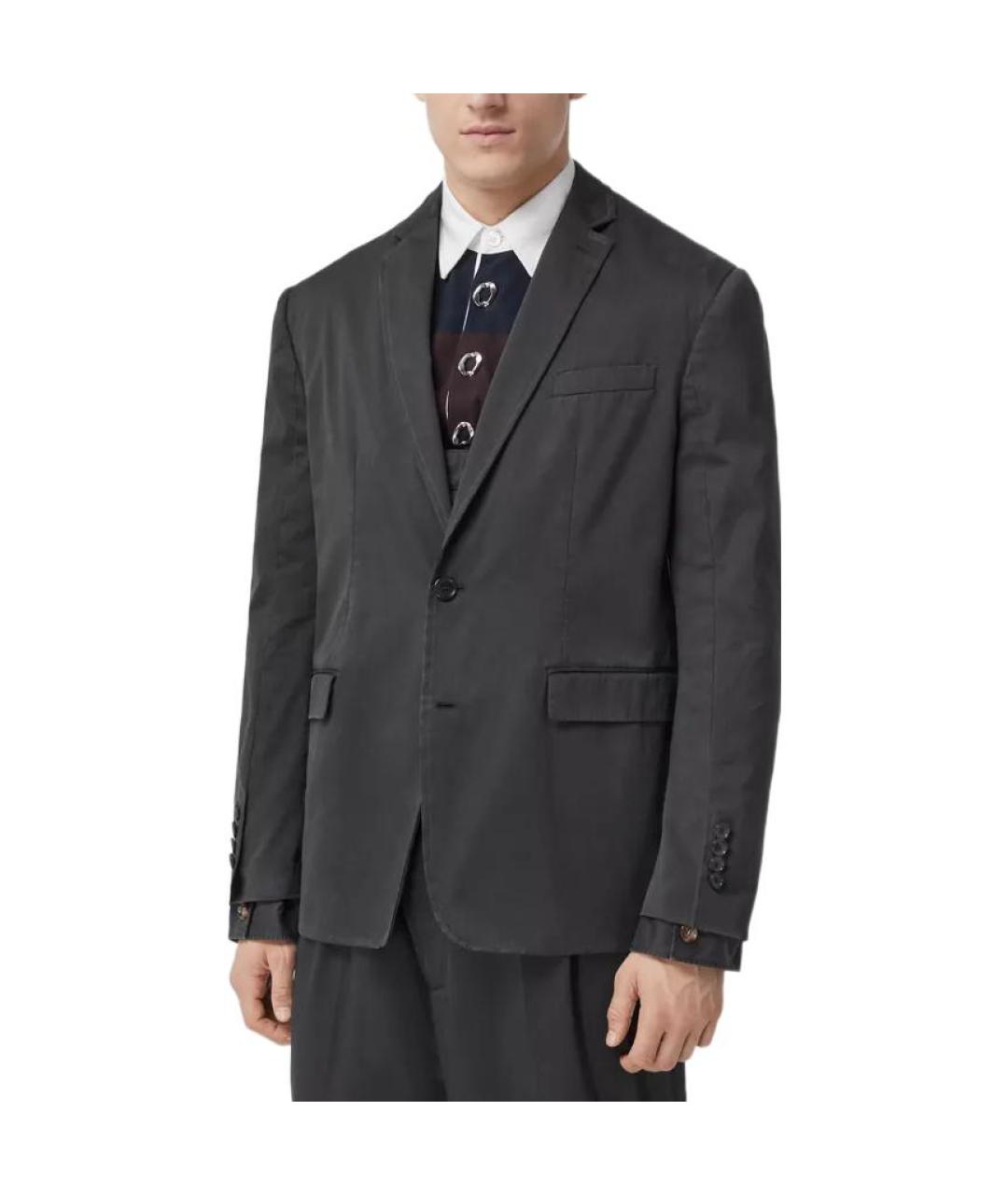 BURBERRY Серый пиджак, фото 3